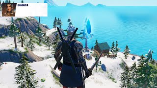 RAMASSER DES FRAGMENTS DE GEMMES HAUT DANS LES AIRS  FORTNITE DEFIS SHANTA [upl. by Odine709]