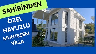 DENİZ MANZARALI SAHİBİNDEN SATILIK LÜKS VİLLA  KOCAELİ  BAŞİSKELE 9 [upl. by Atoiyanap]