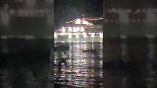 Cool cruise ship at night at willard beach maine  metal detecting [upl. by Nerhtak]