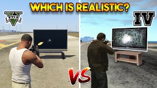 GTA 5 VS GTA 4 WHICH IS MORE REALISTIC [upl. by Kimmi207]