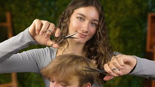 ASMR  Giving My Brother A Haircut [upl. by Mccartan]