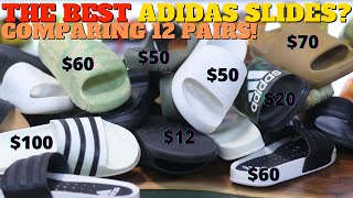 TOP 10 adidas SLIDES Compared [upl. by Yrogiarc]