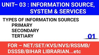 Information Sources and Services in Library Science  Types Of Information Sources  Library Science [upl. by Llatsyrk25]