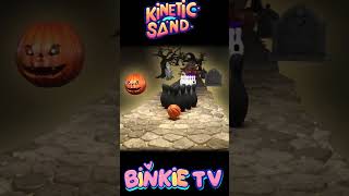 🎳 Colors amp Ghosts Smashing Kinetic Sand Bowling Pins halloween 👻💥 kineticsandplay kineticsand [upl. by Goodman]