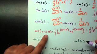 Complex Analysis  Trigonometric Functions [upl. by Emlynn]