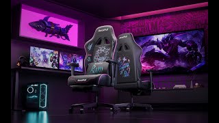 AutoFull C3 Gaming Chair  Wider Cushion amp Cool Graffiti [upl. by Dripps894]