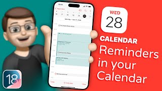 How to Add Reminders to Your Daily Calendar View in iOS 18 [upl. by Marih]