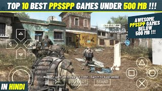 TOP 10 BEST PPSSPP Games Under 500 MB  LATEST [upl. by Akkin]