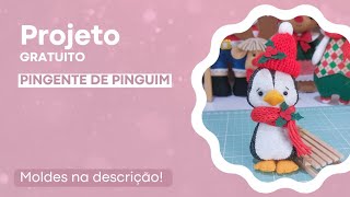 Pingente de Pinguim  Molde Gratuito [upl. by Risa635]