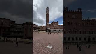 View of Piazza del Campo Siena Italy virtualtravel travel treadmillwalks italytravel [upl. by Hultin]