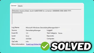 FIXED Device Setup Manager Event ID 131 error in Windows 1011 [upl. by Ledeen561]