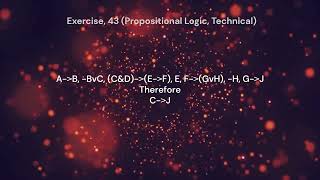 Exercise 43 Propositional Logic Technical [upl. by Livy]