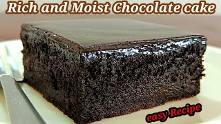 Rich and moist chocolate cake  chocolate cake recipe [upl. by Oek]