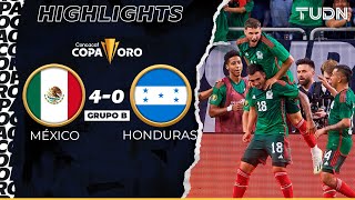 Resumen y goles  México 40 Honduras  Copa Oro 2023  TUDN [upl. by Rats]