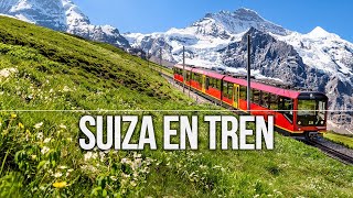 SUIZA EN TREN por los alpes desde Basilea por Interlaken y hasta Zurich [upl. by Orlina463]