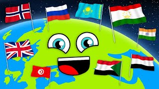 ¡Exploremos Algunas Partes Del Mundo  Países Del Mundo Para Niños  KLT Español [upl. by Alym326]