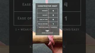 Constrictor Knot How to Tie knottutorial campingknots knot knowyourknots [upl. by Nnaes]