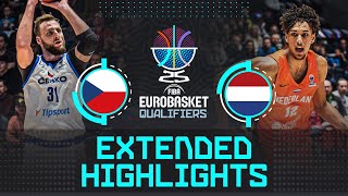 Czechia 🇨🇿 vs Netherlands 🇳🇱  Extended Highlights  FIBA EuroBasket 2025 Qualifiers [upl. by Vanda]