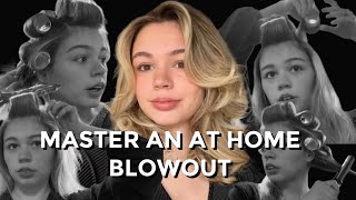 EASY SALON STYLE BLOWOUT at home [upl. by Roi]