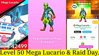 Mega Lucario 🔥 Raid Day amp Highest CP Shiny Lucario Mega Evolution Pokemon Go  Shundo Mega Lucario [upl. by Raven]