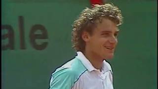 Agassi vs Wilander French Open 1988 semifinal  5th set [upl. by Aima]