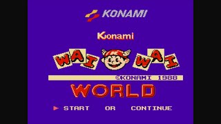 Konami Wai Wai World aka Konami World  Full Playthrough [upl. by Aiciles]