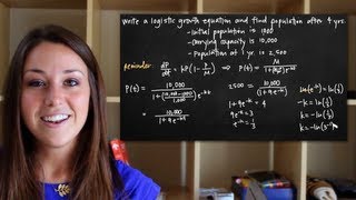 Logistic growth model of a population KristaKingMath [upl. by Concoff518]