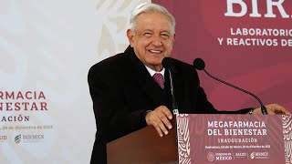 Inauguración de la Megafarmacia para el Bienestar desde Huehuetoca Estado de México [upl. by Lerrud593]