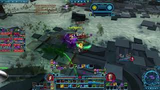 SWTOR 74 PvP  Lethality Operative Laggy 15k Hypergate [upl. by Anileda]