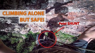 Climbing alone BUT SAFE  Top Rope Solo with Petzl Shunt  Petzl Ascender [upl. by Air]