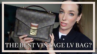 Why you should buy the Vintage Louis Vuitton Monceau  Vintage Designer Bag reviewTry on What fits [upl. by Darin616]