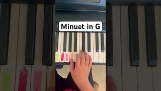 Minuet In G  Bach Piano Tutorial shorts piano [upl. by Jourdain997]