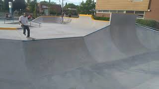 Trying out the new skatepark in PointeClaire Quebec [upl. by Assena495]