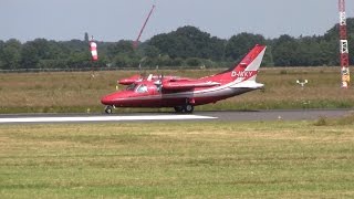 Mitsubishi MU2 Solitaire ► Landing ✈ Groningen Airport Eelde [upl. by Rutra]