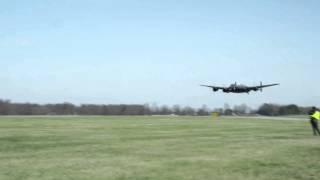 Avro Lancaster Pass By Sound Recording [upl. by Attehcram254]