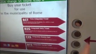 【イタリア ローマの地下鉄】切符の買い方 Italy Rome How to buy subway tickets [upl. by Epps]