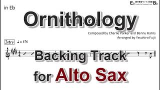 Ornithology  Backing Track with Sheet Music for Alto Sax [upl. by Trilley]