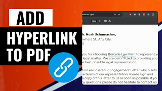 How To Add a Hyperlink To a PDF Document  Quick and Easy Tutorial [upl. by Zurheide]