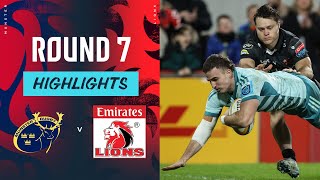 Munster v Emirates Lions  Highlights  Round 7  URC 202425 [upl. by Eatnohs]