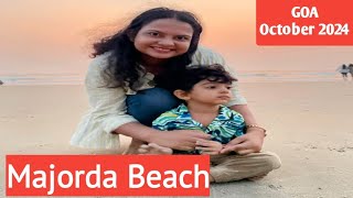 Goa Vlog  Majorda Beach  October 2024  AAYUinGOA [upl. by Aniez573]