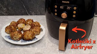 Kotlety mielone z udek kurczaka z Airfryer  szybkie i beztłuszczowe [upl. by Colan]