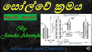 Industrial chemistrySolvay ProcessOnline Learning advance levelසෝල්වේ ක්‍රමයසෝඩියම් කාබනේට් [upl. by Anayia]