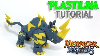 ✔️ COMO HACER A RHYNEX DE MONSTER LEGENDS DE PLASTILINA PASO A PASO ✔️ MI MUNDO DE PLASTILINA [upl. by Fiden421]