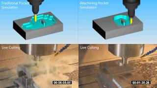 Comparaison de lusinage traditionnel dune poche avec liMachining [upl. by Anam]