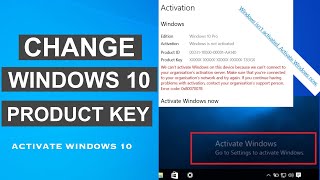 How To Change Windows 10 Product Key  Activate Windows 10 [upl. by Doykos]