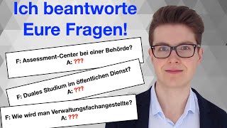 AssessmentCenter im öffentlichen Dienst  Ausbildung zumzur Verwaltungsfachangestellten  QampA 8 [upl. by Ahtinak]