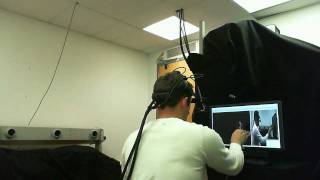 StimulusResponse Experiment with 3D Gaze in The MotionMonitor [upl. by Attenna]