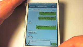 How to enable group messaging on the iPhone [upl. by Nalad]