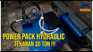 Power Pack Hydraulic Tekanan 20 Ton [upl. by Araht]