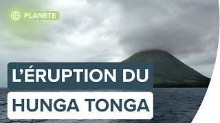 Éruption explosive aux îles Tonga et tsunami  que sestil passé   Futura [upl. by Onek]